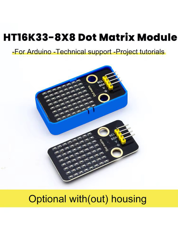 Keyestudio HT16K33_8X8 Dot Matrix Modul DIY elektronischer Baustein für Arduino IDE-Programmierung kompatibel mit Lego-Blöcken - Bild 6