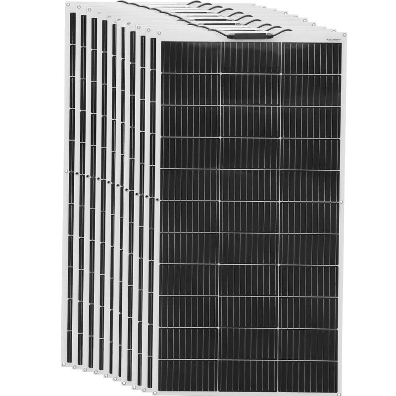 WUZECK Flexible Solarzelle 12V Photovoltaikmodul 120W Schwarz für Wohnmobile, Wohnwagen und Boote - Bild 7