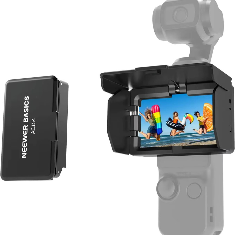 NEEWER Bildschirm-Sonnenschutz für DJI OSMO Pocket 3, 3-seitiger faltbarer blendfreier Kamera-Bildschirm-Sonnenschutz in Schwarz - Bild 4