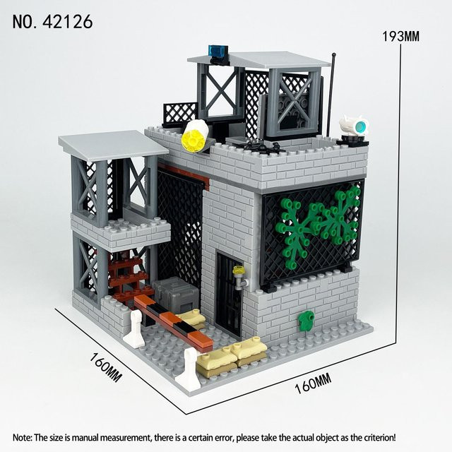 Bai Fen Bai dolls and toys MOC Stadt Militärischer Wachturm, Bausteine, ab 14 Jahre - Bild 1