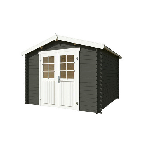 Lasita Gartenhaus Norah Maja in Grüngrau, B/T/H: 307,2 x 295 x 233,7 cm - Bild 3