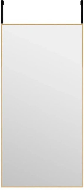 vidaXL Türspiegel Gold aus Glas und Aluminium, B/H: 40 x 80 cm - Bild 1