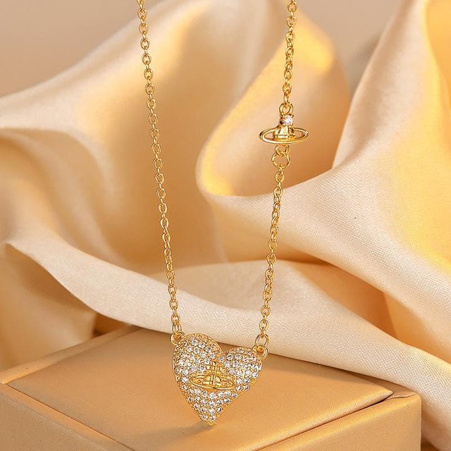 Lucky Star Jewelry Halskette, Zirkonia-Anhänger, herzförmig, Damen - Bild 1