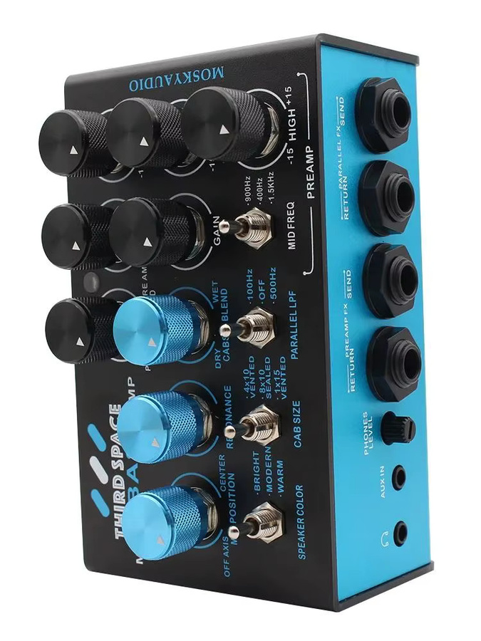 MOSKY THIRD SPACE Bass-Vorverstärker Gitarren-Effektpedal mit SVT-Stil Analoger Klang, Parallele Mischung und XLR-Ausgang für die Direktaufnahme - Bild 6