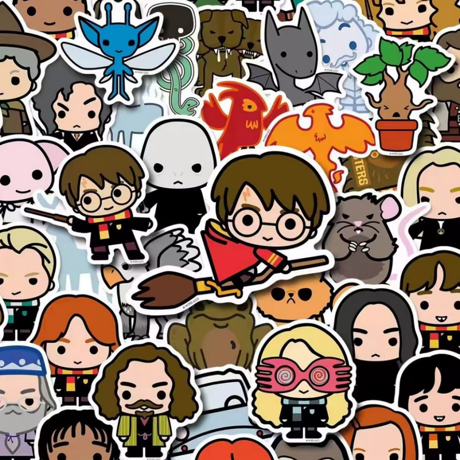 OTRAINBOW Harry Potter Aufkleber, 50-teiliges Set, multicolour - Bild 1