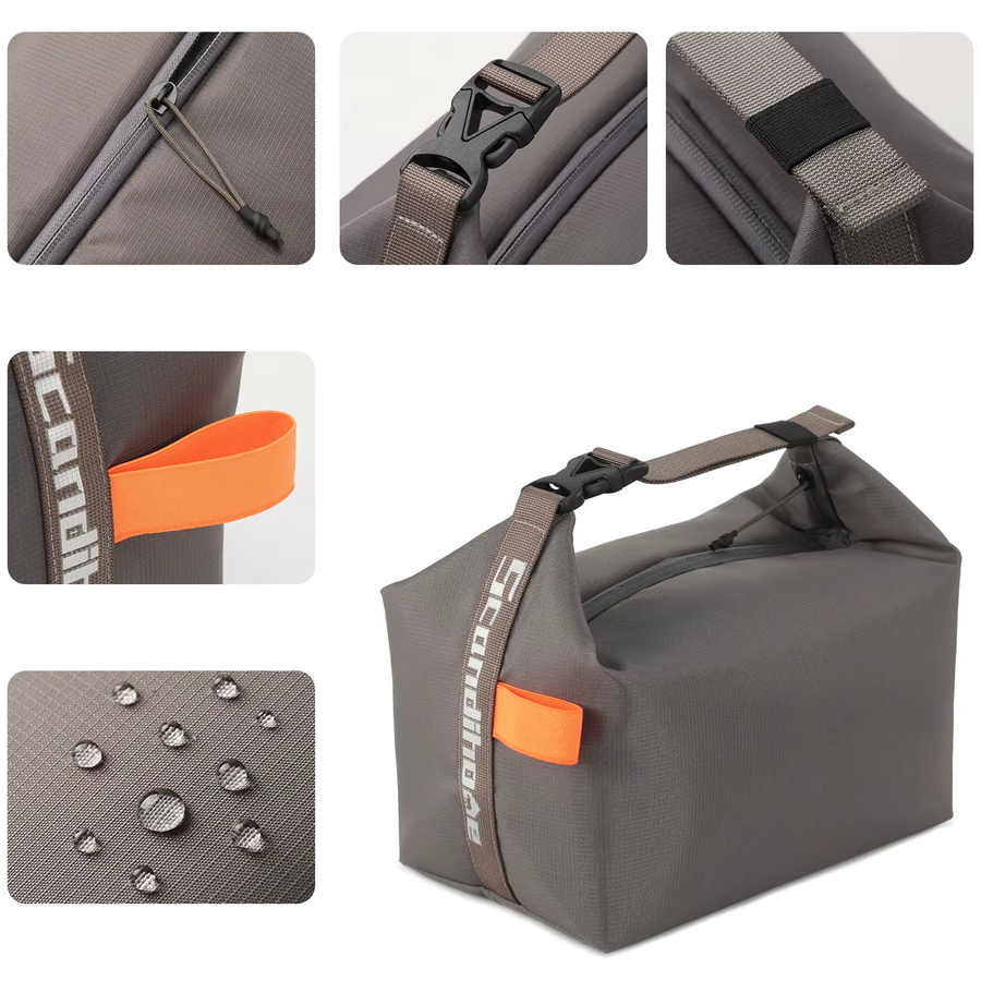 Isolierte Lunchtasche von SCANDIHOME in Grau für Picknick und Lebensmittelaufbewahrung - Bild 5