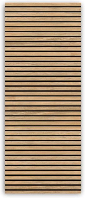 Walllux Duschrückwand Quer Eiche Streifen in Braun aus Alu-Verbund, B: 100 cm, H: 255 cm, Dicke: 3 mm - Bild 1