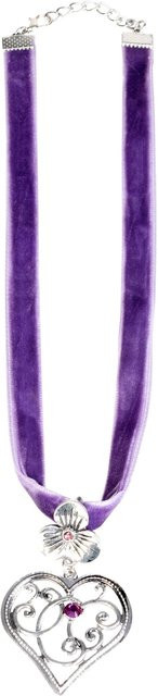 Trachtenkette Herz, Silber, Unisex - Bild 1