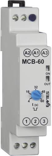 ENTES 101582 MCB-60 Monofunktionales Zeitrelais mit 1 Wechsler, Zeitbereich 4 - 60s, Farbe: Weiß - Bild 1