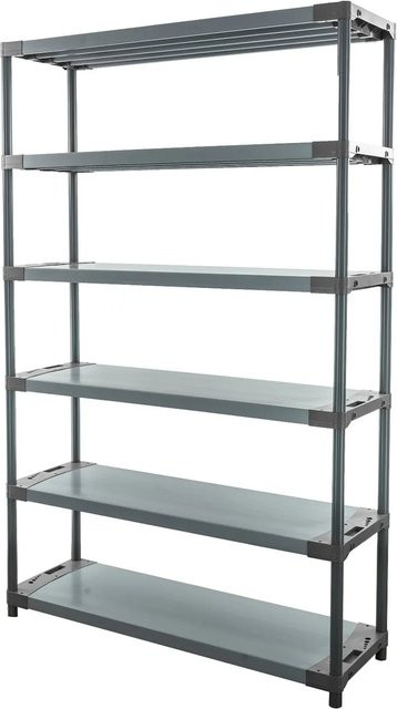 PROREGAL Kunststoffregal Big Grey Bear Extra-Tall in Grau, H x B x T: 220 x 150 x 46 cm - Bild 1