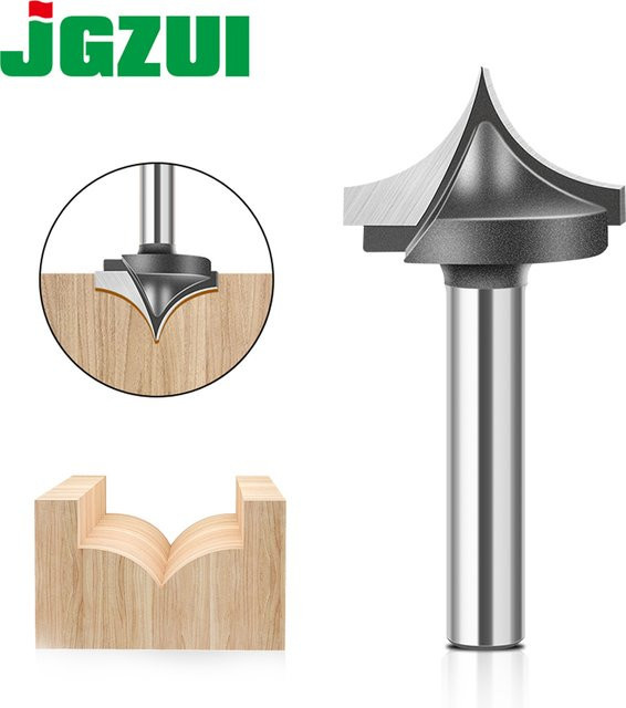 JGZUI Bodenfräser und Schlitzfräser Set in Silber mit 6 mm und 12 mm Schaft für Graviermaschinen - Bild 1