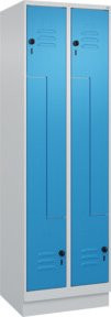 C+P Z-Spind Classic PLUS mit 4 Fächern und Sockel, Sicherheits-Drehriegel, H x B x T: 195 x 60 x 50 cm - Bild 1