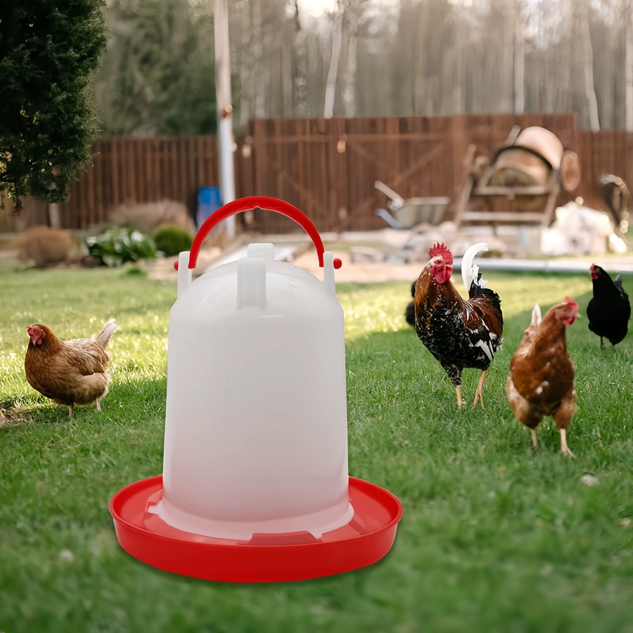 Lucky Farm Automatischer Hühnerstall-Wasserspender aus Kunststoff mit 6 l Füllmenge - Bild 2