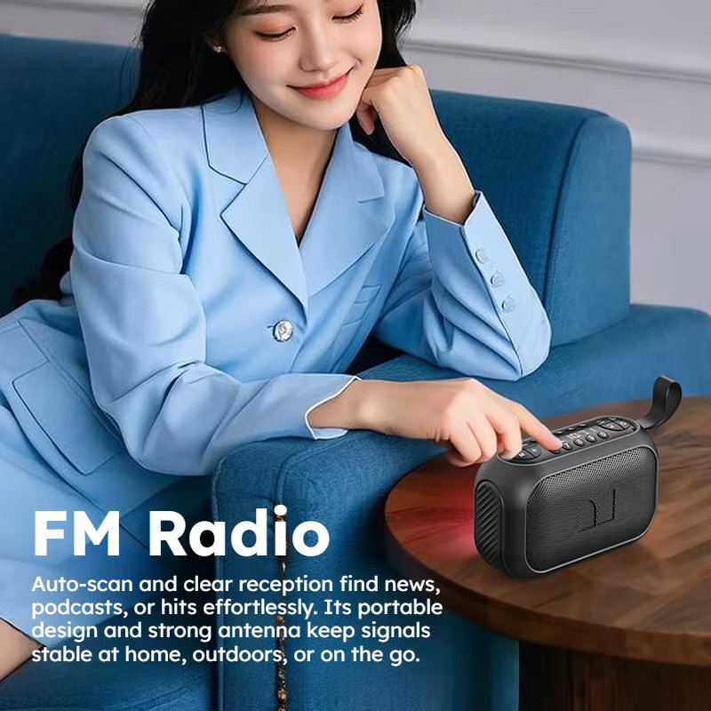 Monster M6 Outdoor-Bluetooth-Lautsprecher in Schwarz mit FM, TF, USB und AUX-Unterstützung - Bild 4