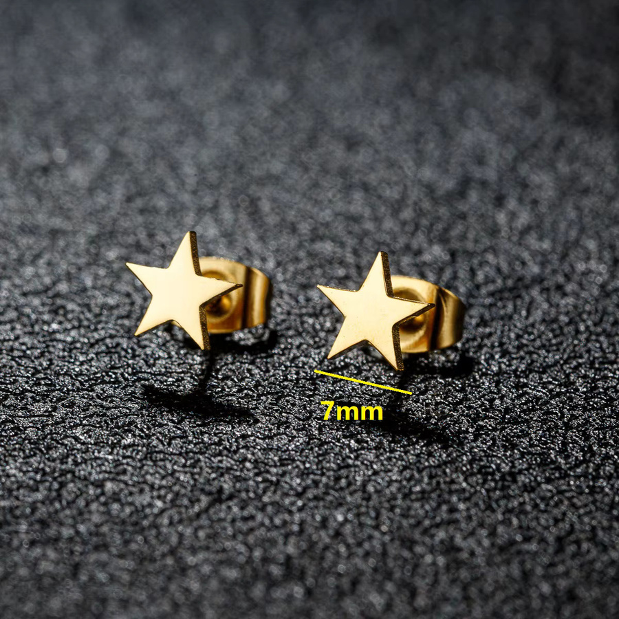 Ohrstecker Stern, Edelstahl, Damen - Bild 1