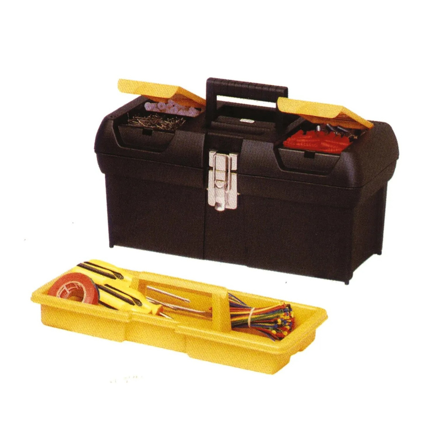 Stanley Werkzeugbox Millenium mit Einsätzen, Schwarz, B/T/H: 41,1 x 19,9 x 18,5 cm - Bild 3
