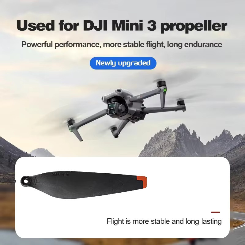 DJI 6030F Carbon Folding Propeller CW CCW in Schwarz für DJI Mini 3, Mini 3 Pro und Mini 4 Pro Drohnen Zubehör - Bild 2