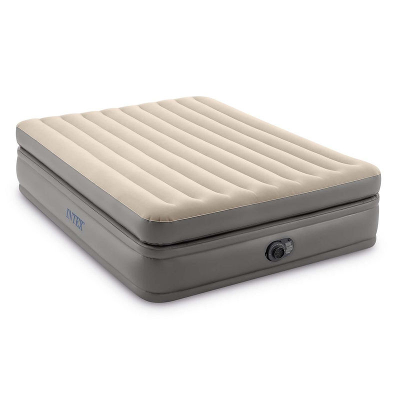 Intex Queen Comfort Elevated Airbed Luftbett in Beige und Braun, B/T/H: 152 x 203 x 51 cm - Bild 3