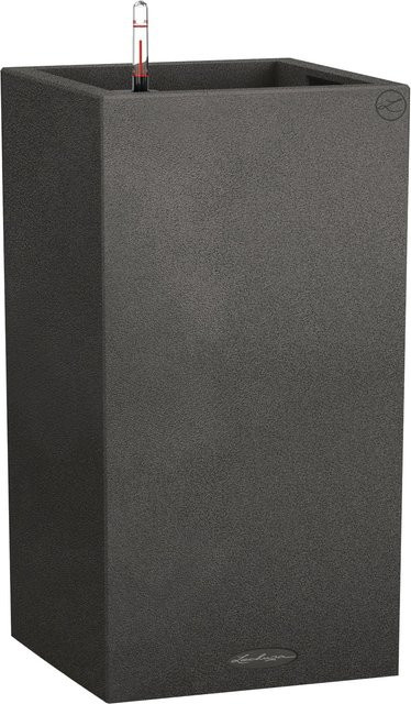 Lechuza Pflanzsäule Canto Stone high in Natursteinoptik Graphitschwarz, Höhe: 30 cm, Breite: 56 cm, Tiefe: 56 cm - Bild 1