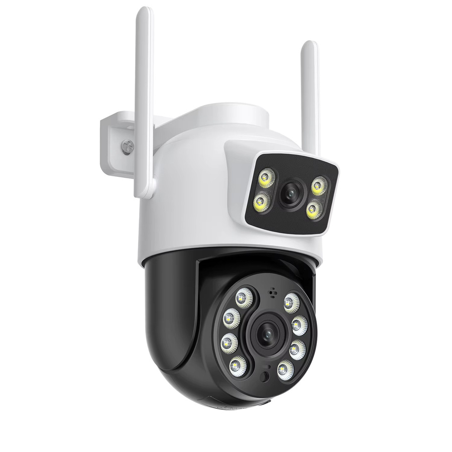 BESDER 8MP PTZ WiFi Outdoor Überwachungskamera mit Dual-Bildschirm, Menschliche Erkennung und Nachtsicht, IP Kamera in Weiß - Bild 6