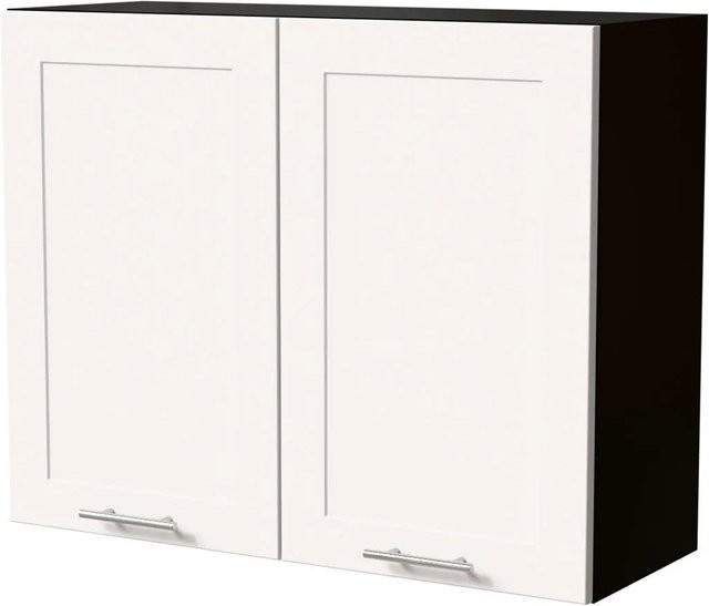 Feldmann-Wohnen Hängeschrank Oslo Küchenschrank in Schwarz und Weiß Matt mit Soft-Close-Türen, B/T/H: 90 x 32,5 x 72 cm - Bild 1