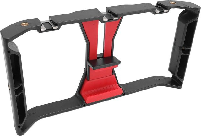 Koogeelife Telefon Video Cage Stabilisator für 14 Zoll Smartphones in Grau - Bild 1