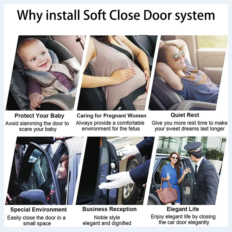 ZJCGO Automatisches Soft-Close Tür-Kit für Volkswagen VW ID.3 ID.4 ID.5 ID.6 ID.7 Elektrisches Saug-System zum automatischen Schließen der Autotüren - Bild 3