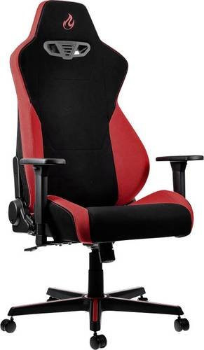 Nitro Concepts S300 Inferno Red Gaming-Stuhl aus Stoff in Schwarz und Rot - Bild 1
