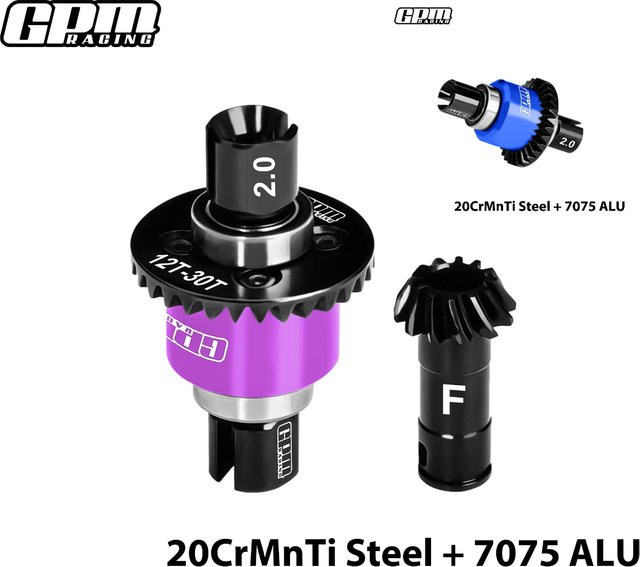 GPM Vorder-/Hinterdifferential, 12/30T, 0,8 Mod für ARRMA 1/16 Mini Kraton 3S - Bild 1