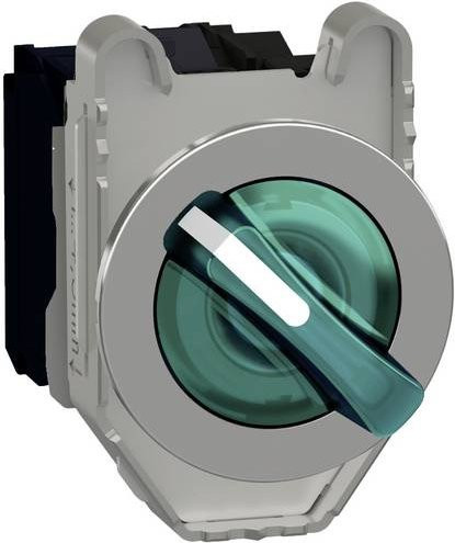 Schneider Electric XB4FKCUST02 Leuchtwahlschalter in Grün aus Metall - Bild 1