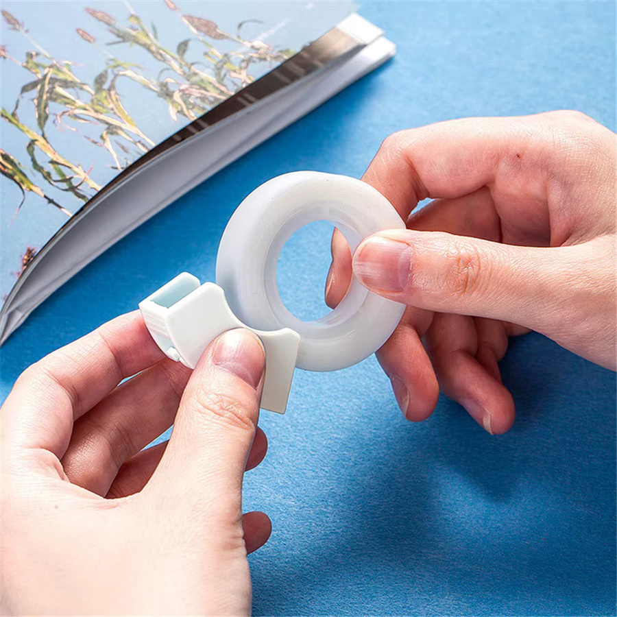 Deli unsichtbares PVC-Klebeband-Set mit Spender, transparent, Breite: 1,8 cm - Bild 2