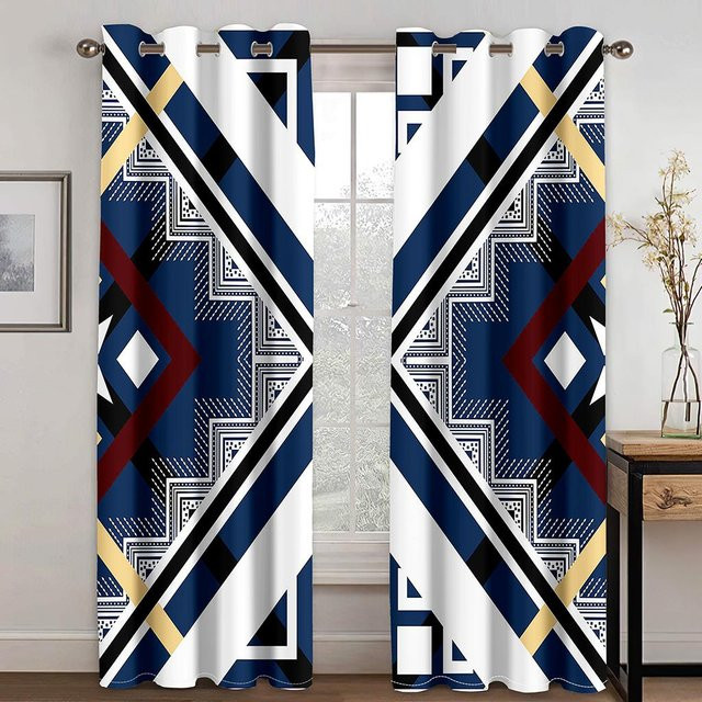 A Family Of Home Textiles Barock Luxus Designer Vorhang in Schwarz und Gold, 2 Panels, halbtransparent, mit Ösen, Höhe: 270 cm, Breite: 240 cm - Bild 1