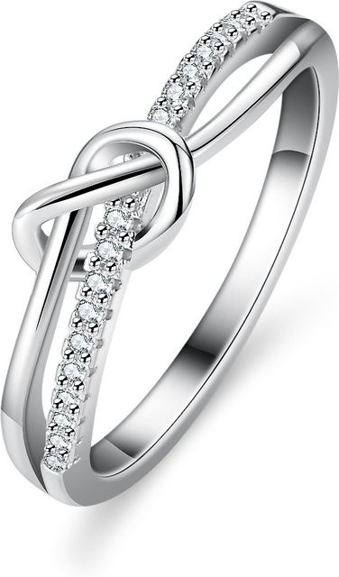 Moissanit-Ring 925 Silber, 18 Karat vergoldet, Diamant, Damen - Bild 1