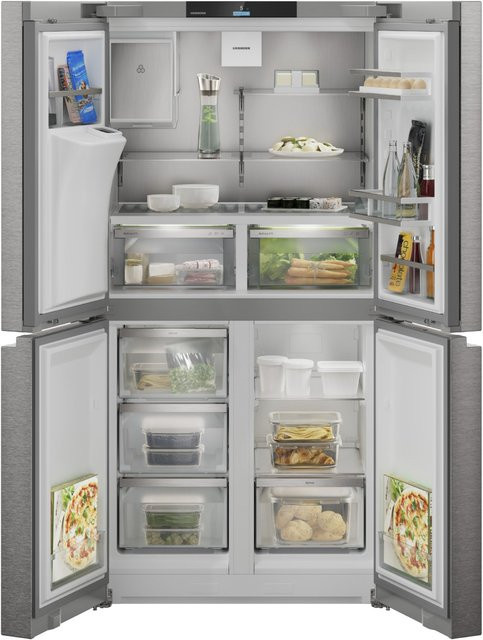 Liebherr French Door Kühl-Gefrierkombination MBsddi 9028-20 in Silver, NoFrost mit Zero Degree Zone, Standgerät, H x B x T: 180,5 x 90,6 x 74,5 cm - Bild 1