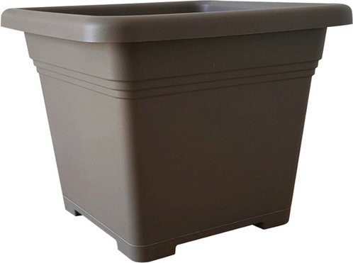 GARDAMO Pflanzgefäß Quadro aus Kunststoff in Beige, witterungsbeständig - Bild 1