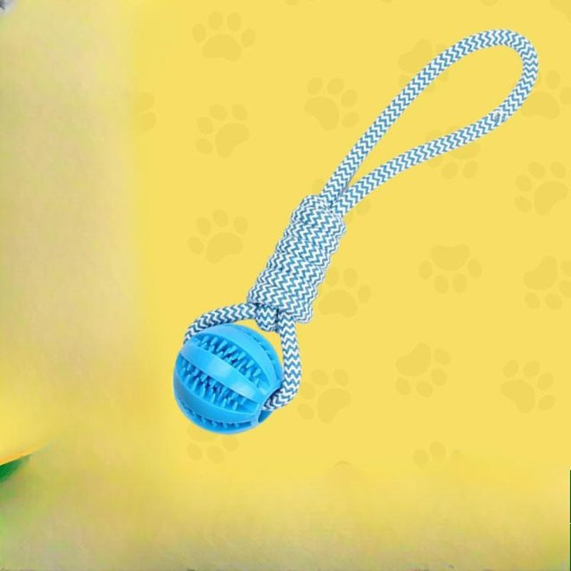 Hund Kauen Seil Knoten Silikon Spielzeug, 34cm - Bild 1