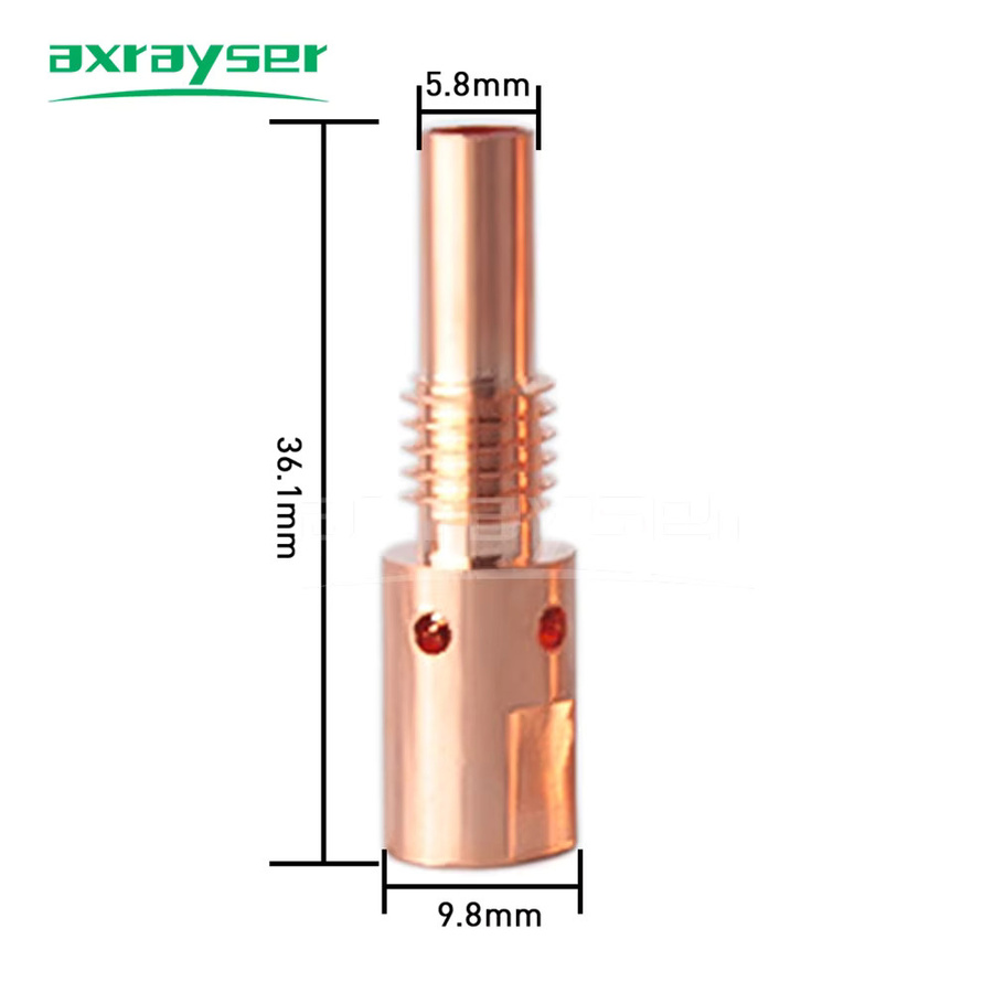 16 Stück axrayser Schutzdüsen 25AK beschichtet für MIG MAG GMAW Schweißbrenner, Durchmesser: 0,8 mm, 1,0 mm und 1,2 mm, kompatibel mit 24AK Brennern - Bild 2