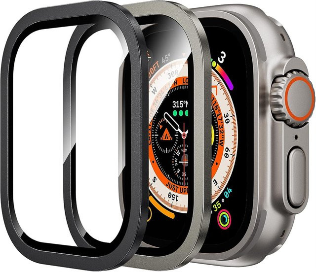 HUBANDE Uhrenzubehör Metallrahmen + Glas für Apple Watch Ultra 49 mm - Bild 1