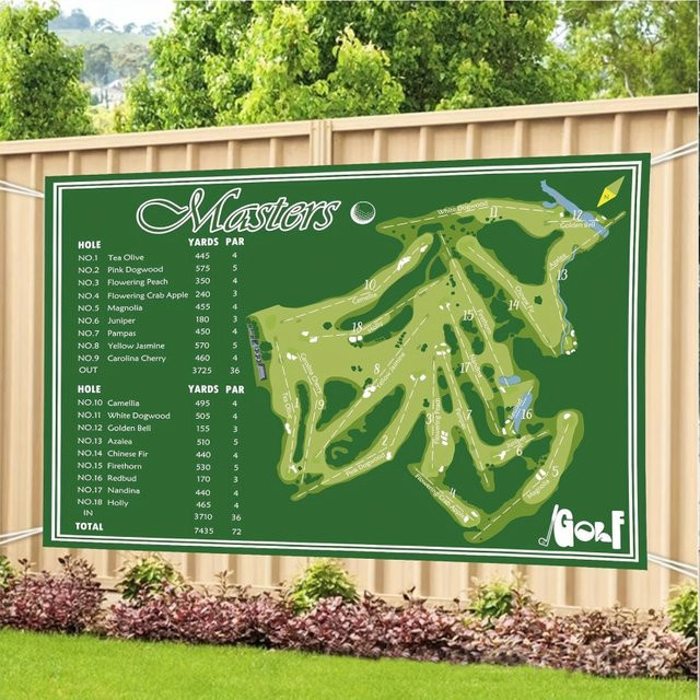 MULKUL Golf-Partybanner Mehrfarbig für Geburtstage und Ruhestand für Golfliebhaber - Bild 1