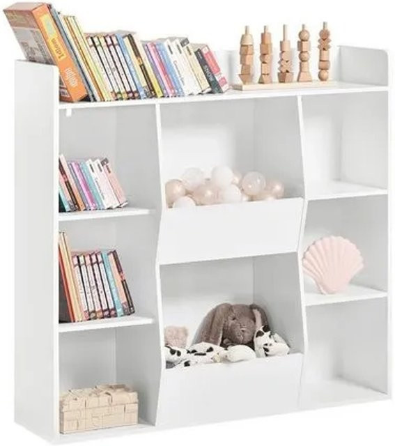 SoBuy Kinderregal KMB55-W Bücherregal in Weiß, B/T/H: 104 x 30 x 24,6 cm - Bild 1