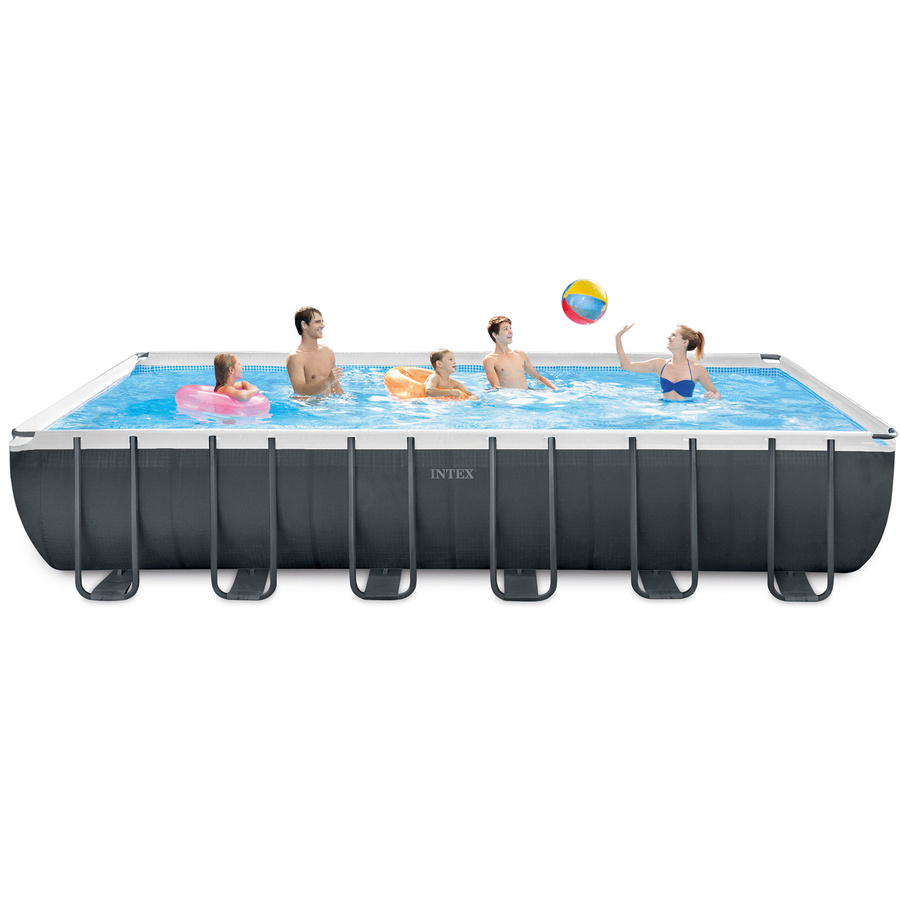 Intex Frame Swimming Pool Set Ultra Quadra XTR, anthrazit, B/L/H: 366 x 732 x 132 cm, inklusive Sandfilteranlage - Bild 3