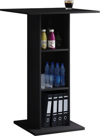VCM Rednerpult Bofus Stehpult aus Holz in Schwarz, B/T/H: 70 x 70 x 108 cm