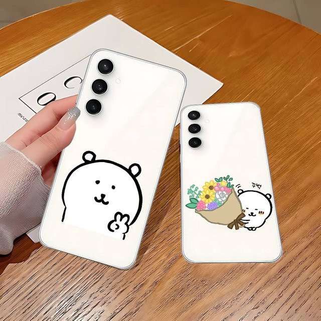 J-Joke Bear Handyhülle für Samsung Galaxy S21 S22 S23 S24 S25 Ultra FE Plus 5G A52S Transparent - Bild 1