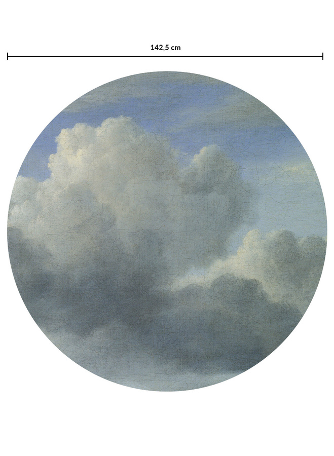 KEK Amsterdam Mural Golden Age Clouds 5 Circle Wandtattoo Multicolor Durchmesser: 142,5 cm - Bild 1