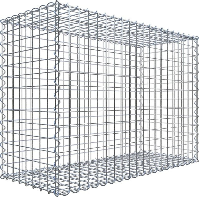 Gabiona Spiralgabione aus Stahl in Silbergrau, B/T/H: 100 x 40 x 70 cm, Maschenweite 5 x 5 cm - Bild 1