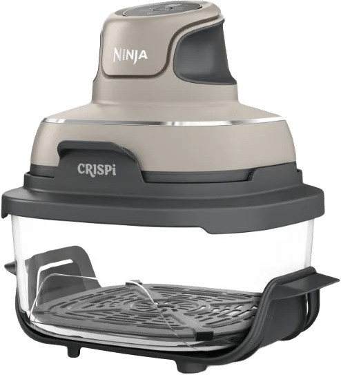 Ninja Crispi FN101EUST 4-in-1 Tragbares Glas-Heißluftfritteuse Kochsystem in Grau/Stone - Bild 1