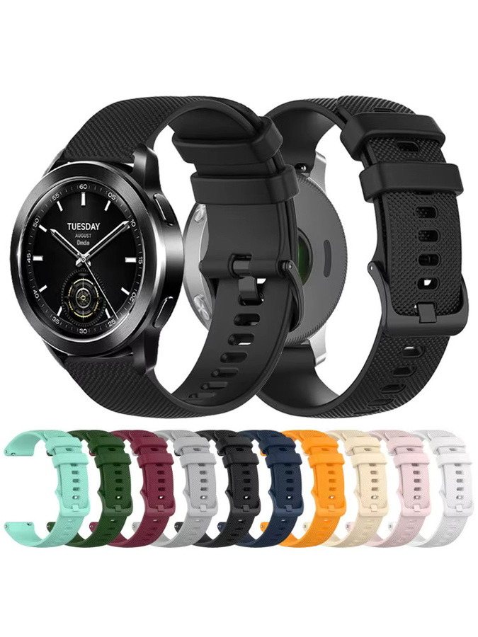 Xiaomi Uhrenarmband Silikon, 22 mm, Schwarz, Unisex - Bild 5