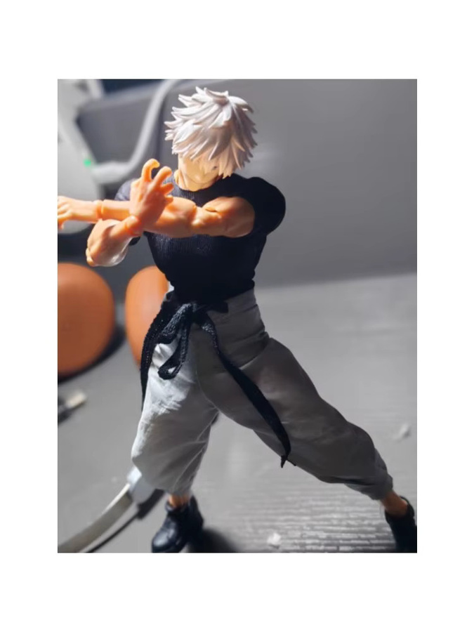 Bandai Jujutsu Kaisen Gojo Malerei-Kopfschnitzmodell, Actionfiguren Zubehör - Bild 5