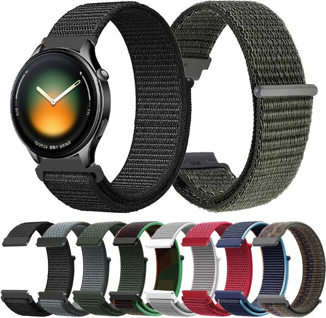 Xiaomi Uhrenarmband Nylon, Schwarz, 22 mm - Bild 1