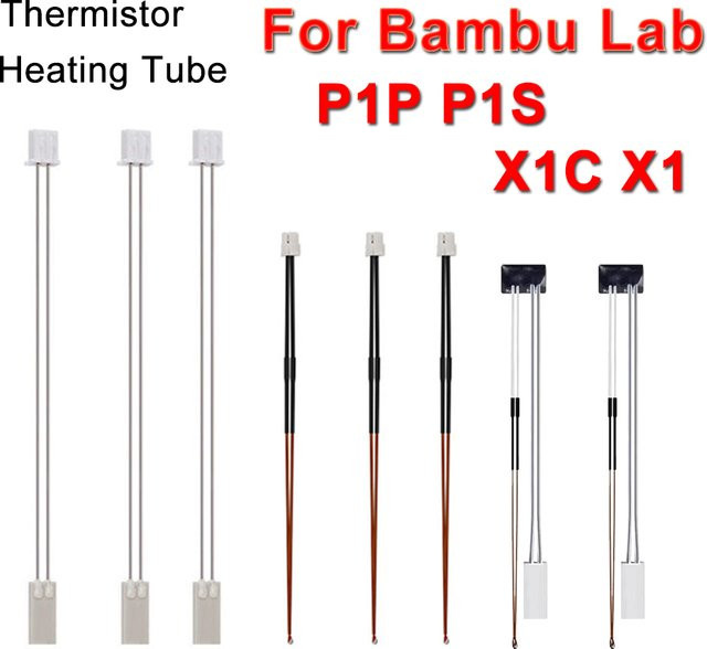 Bambulab Thermistor Patrone Heizung für P1P X1C X1 P1S Hotend Kit 3D Drucker Zubehör - Bild 1